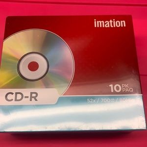 Imation CD-R 10 pk 52x/ 700 mb/ 80min new